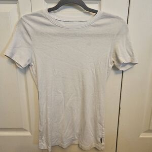 Eddie Bauer White Short Sleeve Crewneck Tee